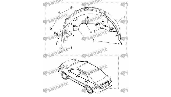 Локер задний левый BYD