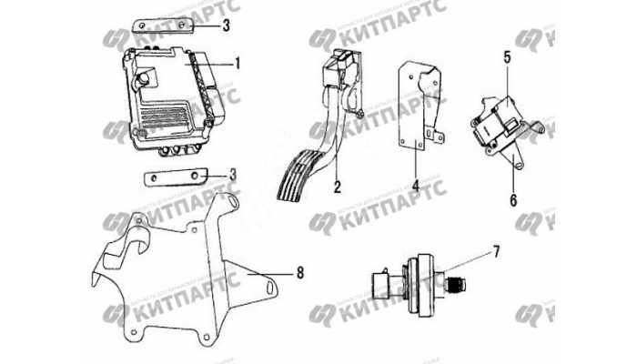Блок управления двигателем,педаль газа Great Wall Deer