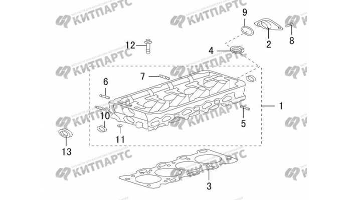 Головка блока цилиндров Great Wall DW Hower H3